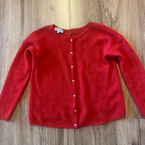 Sézane Gaspard Cardigan, size S, in red.